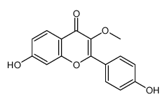 7-hydroxy-2-(4-hydroxyphenyl)-3-methoxychromen-4-one Structure