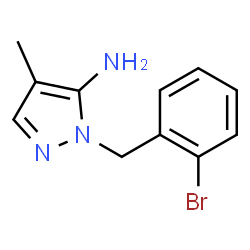 1-(2-Bromobenzyl)-4-methyl-1H-pyrazol-5-amine Structure