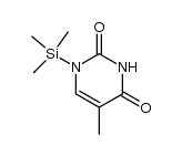 5-methyl-1-(trimethylsilyl)pyrimidine-2,4(1H,3H)-dione Structure