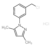 1-[3-(Chloromethyl)phenyl]-3,5-dimethyl-1H-pyrazole hydrochloride structure