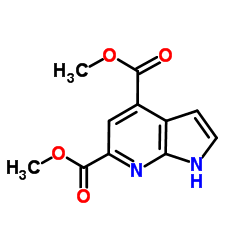 7-Azaindole-4,6-dicarboxylic acid dimethyl ester Structure