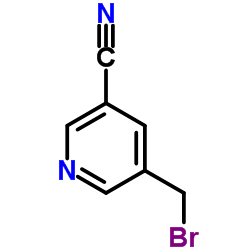 5-(溴甲基)烟腈结构式