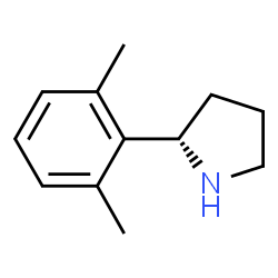 (2S)-2-(2,6-DIMETHYLPHENYL)PYRROLIDINE Structure