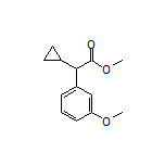 2-环丙基-2-(3-甲氧基苯基)乙酸甲酯结构式