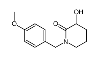 3-HYDROXY-1-(4-METHOXYBENZYL)PIPERIDIN-2-ONE结构式