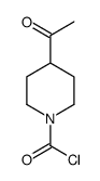 1-Piperidinecarbonylchloride,4-acetyl-(9CI) structure