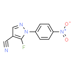 5-Fluoro-1-(4-nitrophenyl)-1H-pyrazole-4-carbonitrile structure