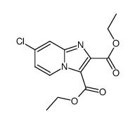 7-chloroimidazo[1,2-a]pyridine-2,3-dicarboxylic acid diethyl ester Structure