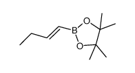 2-[(1E)-but-1-en-1-yl]-4,4,5,5-tetramethyl-1,3,2-dioxaborolane Structure