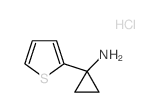 [1-(2-Thienyl)cyclopropyl]amine hydrochloride Structure