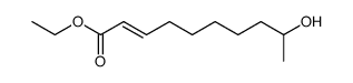 ethyl 9-hydroxy-(E)-2-decenoate结构式