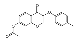 [3-(4-methylphenoxy)-4-oxochromen-7-yl] acetate Structure