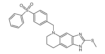 2-(methylthio)-N5-<4-(phenylsulfonyl)benzyl>-5,6,7,8-tetrahydro-1H-imidazo<4,5-g>quinoline Structure