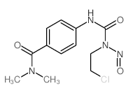 Benzamide, 4-[[[ (2-chloroethyl)nitrosoamino]carbonyl]amino]-N, N-dimethyl structure