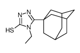 2,4-Dihydro-4-ethyl-5-tricyclo(3.3.1.1(sup 3,7))dec-1-yl-3H-1,2,4-tria zole-3-thione结构式