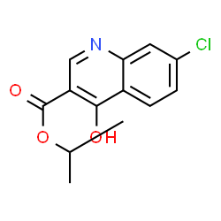 3-Quinolinecarboxylic acid, 7-chloro-4-hydroxy-, 1-Methylethyl ester Structure