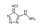 hydrochloride salt of 5-hydrazinotetrazole结构式