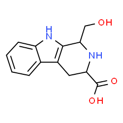 1-hydroxymethyl-tetrahydro-beta-carboline-3-carboxylic acid structure