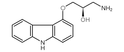 (R)-1-氨基-3-(9h-咔唑-4-氧基)-2-丙醇结构式