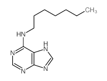 N-heptyl-5H-purin-6-amine structure