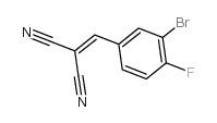 2-[(3-bromo-4-fluorophenyl)methylidene]propanedinitrile结构式