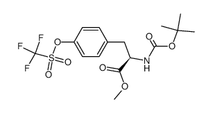 ((叔丁氧基羰基)氨基)-3-(4-(((三氟甲基)磺酰基)氧基)苯基)丙酸甲酯图片