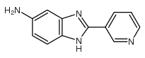 2-Pyridin-3-yl-1H-benzoimidazol-5-ylamine structure