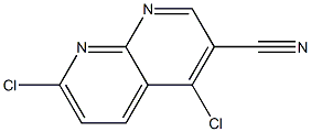 4,7-dichloro-1,8-naphthyridine-3-carbonitrile Structure