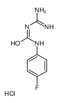 1-(diaminomethylidene)-3-(4-fluorophenyl)urea,hydrochloride Structure