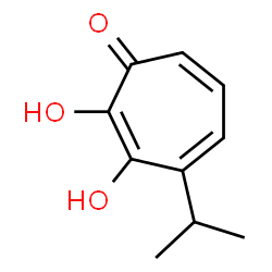 2,3-Dihydroxy-4-isopropyl-2,4,6-cycloheptatrien-1-one Structure