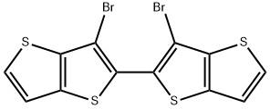 3,3'-Dibromo-2,2'-bithieno[3,2-b]thiophene Structure