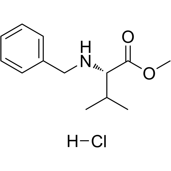 (S)-METHYL 2-(BENZYLAMINO)-3-METHYLBUTANOATE HYDROCHLORIDE Structure