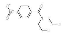 N,N-bis(2-chloroethyl)-4-nitro-benzamide结构式