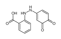 2-[2-(3,4-dioxocyclohexa-1,5-dien-1-yl)hydrazinyl]benzoic acid结构式