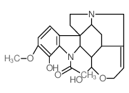 Curan-12,17-diol,1-acetyl-19,20-didehydro- 17,18-epoxy-11-methoxy-,(17S)- picture