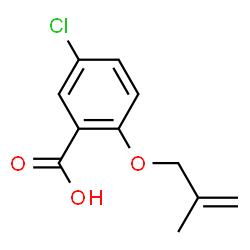 5-CHLORO-2-((2-METHYLALLYL)OXY)BENZOIC ACID结构式