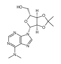 2',3'-O-isopropylidene-N6,N6'-dimethyladenosine结构式