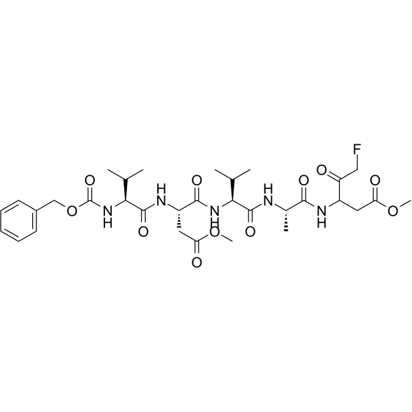 Z-VDVA-(DL-Asp)-FMK结构式