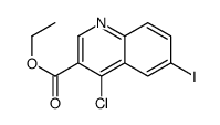 4-氯-6-碘-喹啉-3-羧酸乙酯结构式