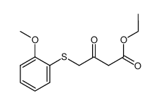 ethyl 4-(2-methoxyphenylsulfanyl)-3-oxobutanoate Structure