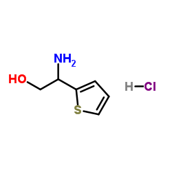 2-氨基-2-(噻吩-2-基)乙醇盐酸盐结构式