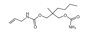 N-Allyl-2-methyl-2-butyl-1,3-dicarbamoyloxy-propan Structure