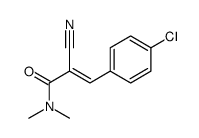 3-(4-chlorophenyl)-2-cyano-N,N-dimethylprop-2-enamide结构式