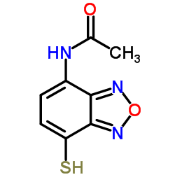 AABD-SH (=4-ACETAMIDO-7-MERCAPTO-2,1,3-BENZOXADIAZOLE)[FOR HPLC LABELING] structure