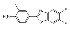 4-(5,6-difluoro-1,3-benzothiazol-2-yl)-2-methylaniline结构式