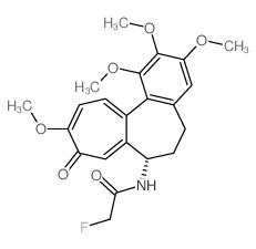 Acetamide,2-fluoro-N-(5,6,7,9-tetrahydro-1,2,3,10-tetramethoxy-9-oxobenzo[a]heptalen-7-yl)-,(S)- (9CI) structure