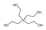 2-Hydroxy-N,N,N-tris(2-hydroxyethyl)ethanaminium Structure