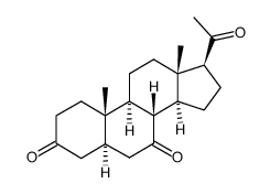 5α-pregnane-3,7,20-trione结构式