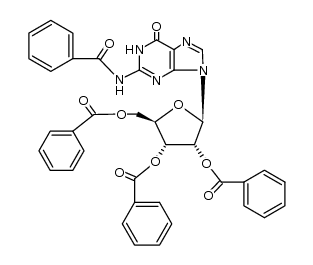 N2,O2',O3',O5'-tetrabenzoylguanosine结构式