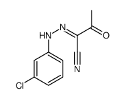 N-(3-chloroanilino)-2-oxopropanimidoyl cyanide结构式